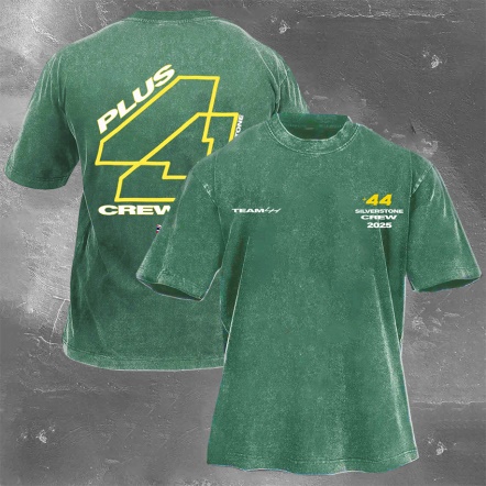 Racing Driver Print Retro Washed Casual T-Shirt 02