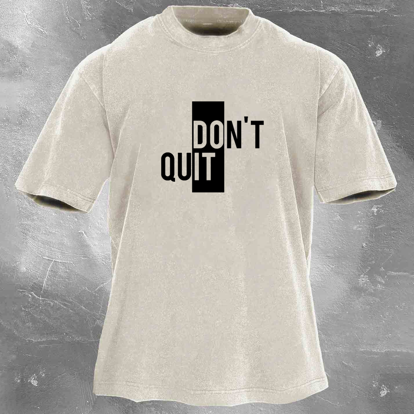 DO IT Men's washed T-shirt