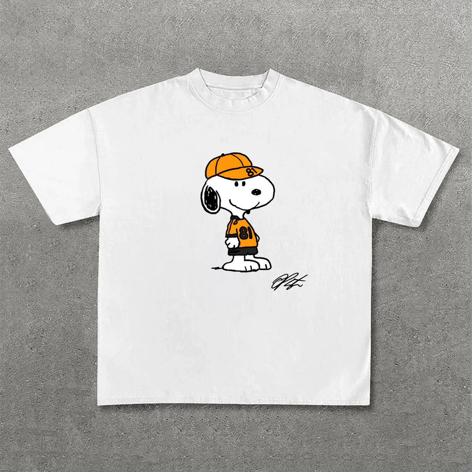 Cartoon Racing Driver Print Street Casual Short Sleeves 01