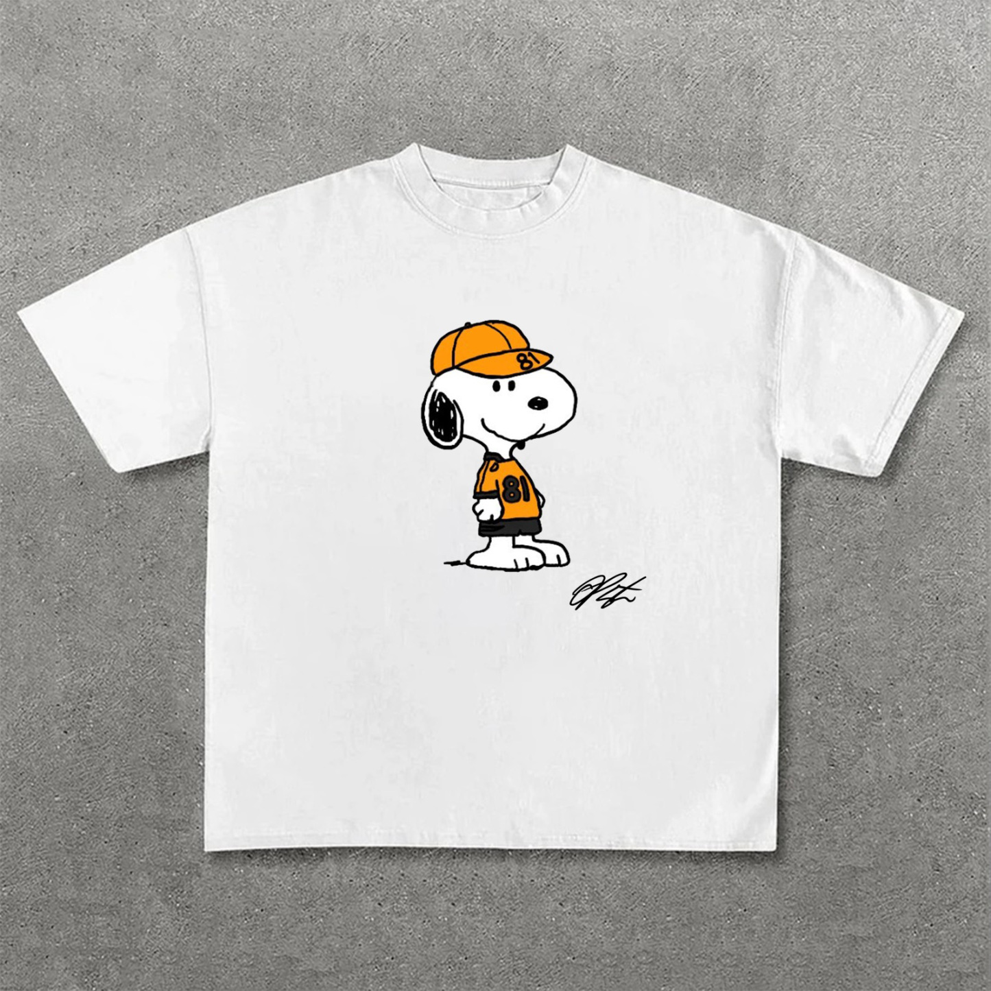 Cartoon Racing Driver Print Street Casual Short Sleeves 01