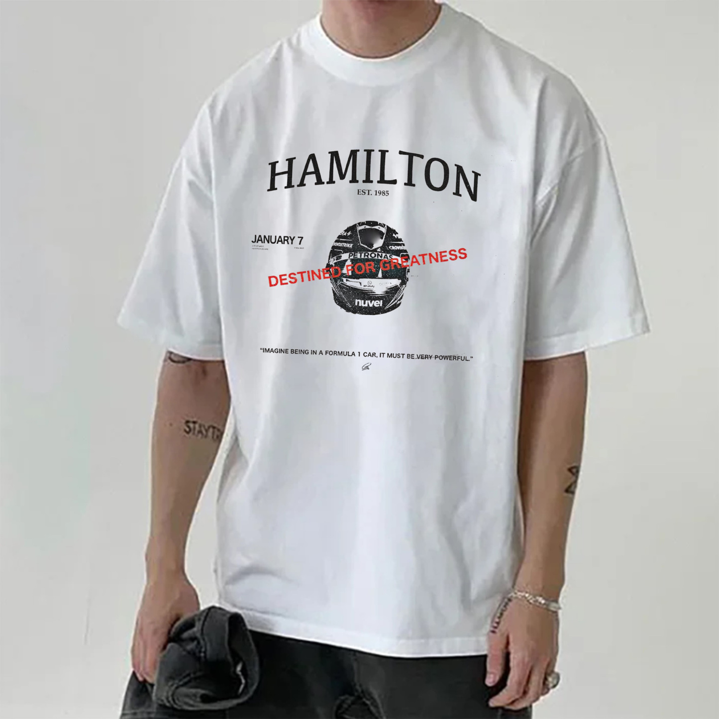 Super Popular Racing Driver Print Short Sleeves 03