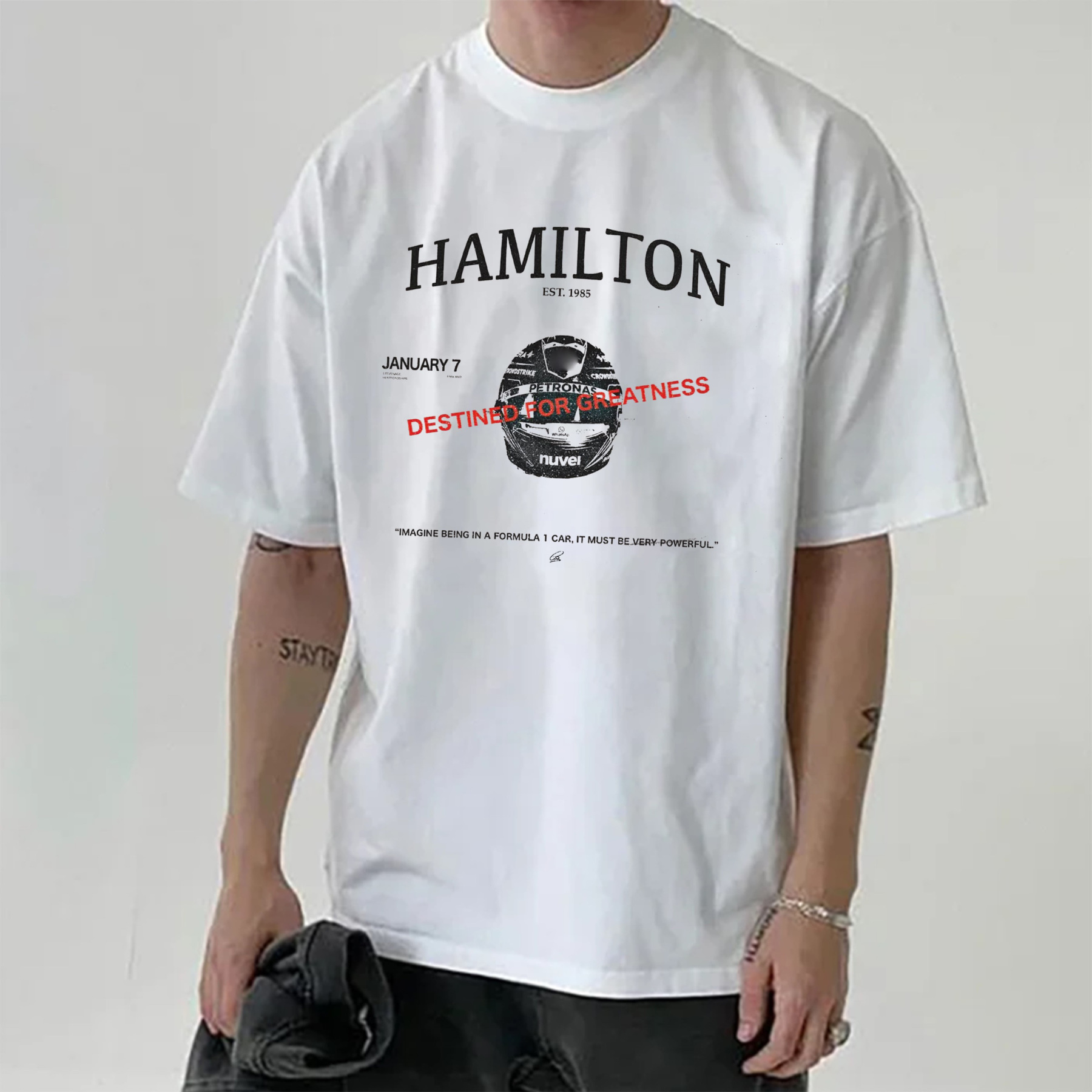 Super Popular Racing Driver Print Short Sleeves 03