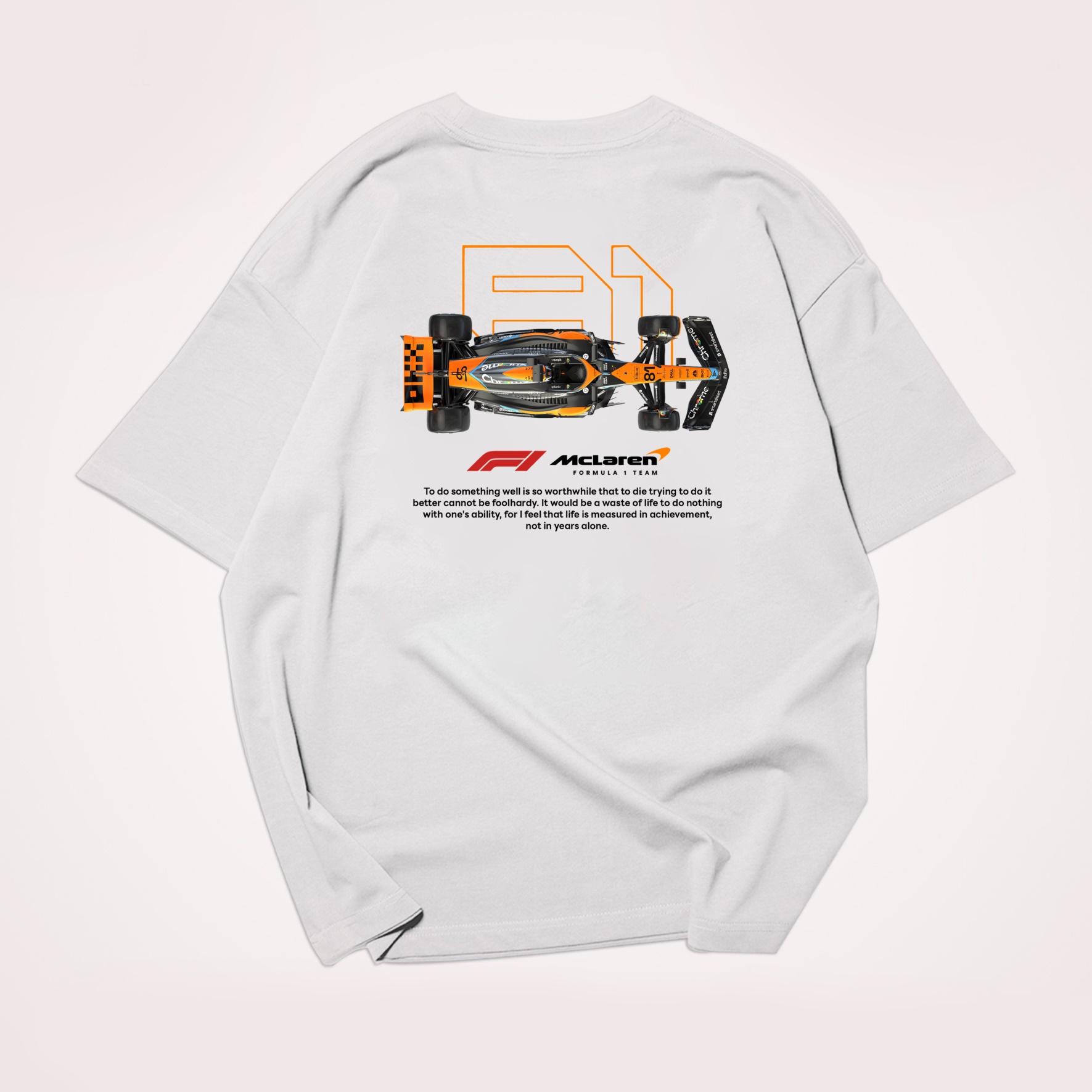 Classic Racing Race Car Team Street Print Pure Cotton Casual T-Shirt 09