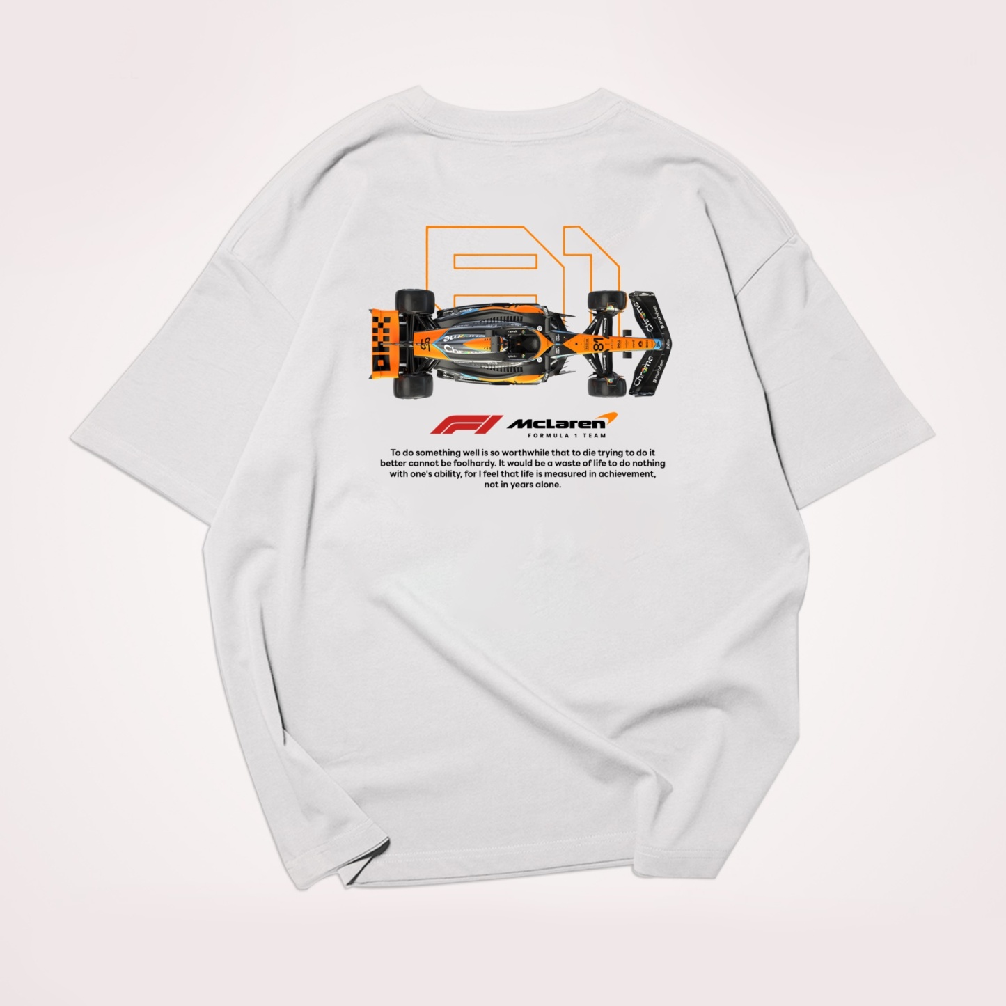 Classic Racing Race Car Team Street Print Pure Cotton Casual T-Shirt 09