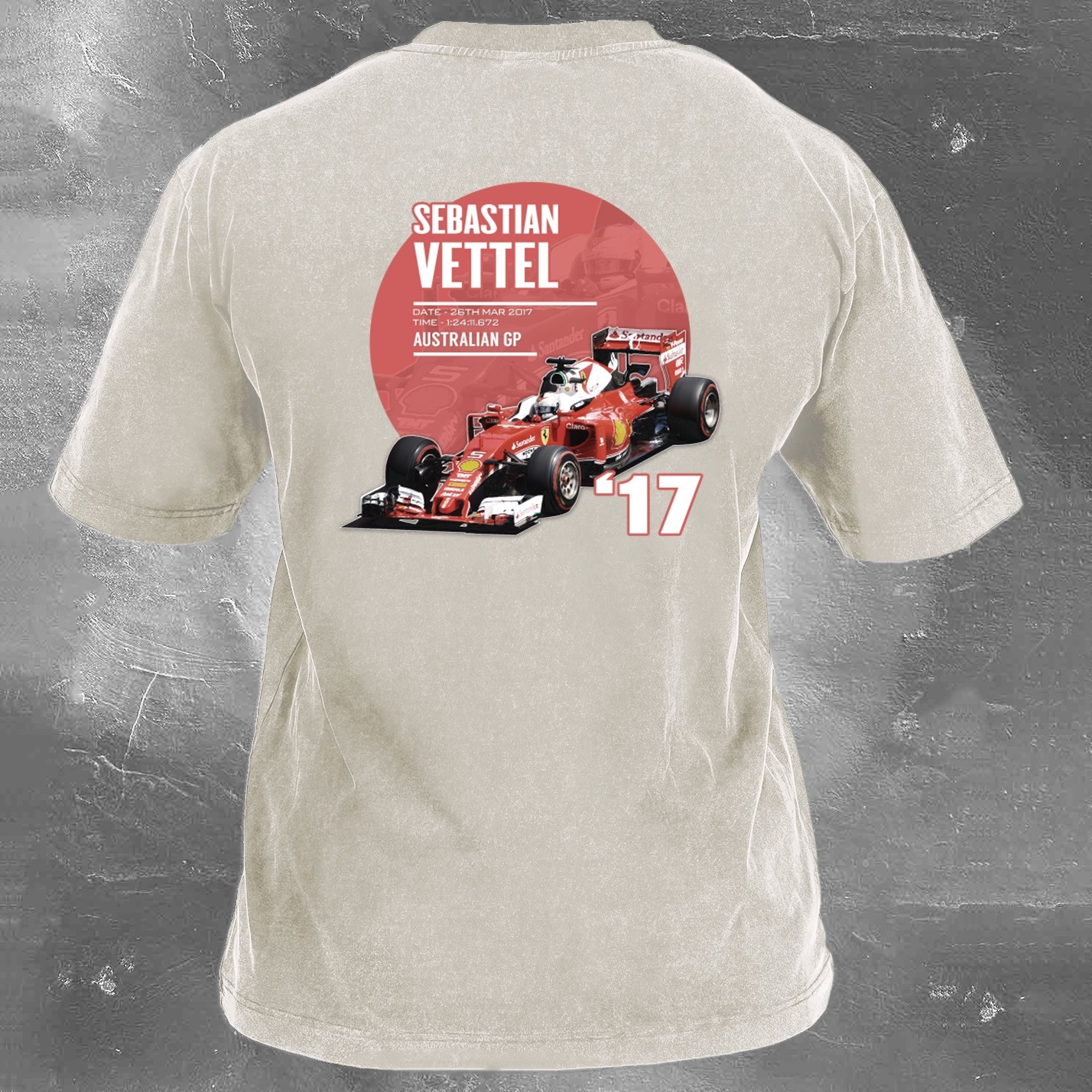 Racing Legend Vintage Cotton Washed T-Shirt 034