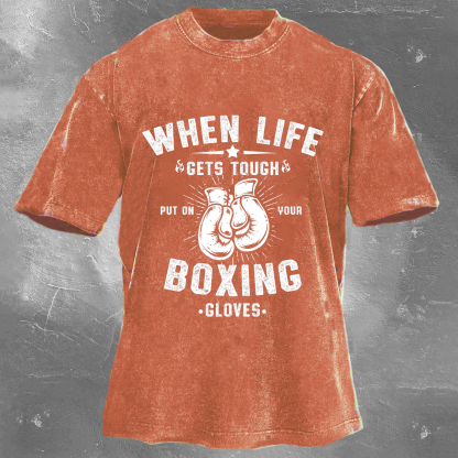 BOXING Unisex Washed T-shirt