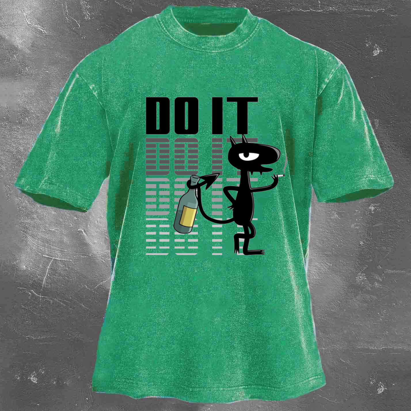 DOIT Men's Washed T-shirt