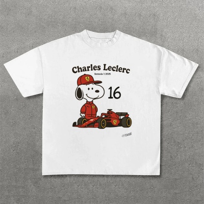 Super Popular Racing Driver Print Short Sleeves 04