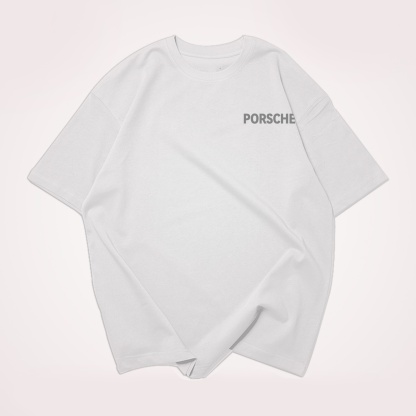 Classic Popular Sports Car Street Print Pure Cotton Casual T-Shirt 01