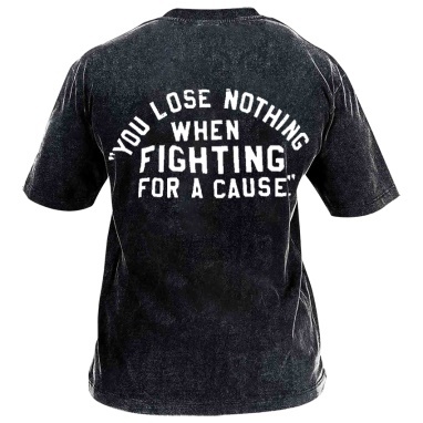 Muhammad Ali Printed Washed Retro Casual Short Sleeves 02