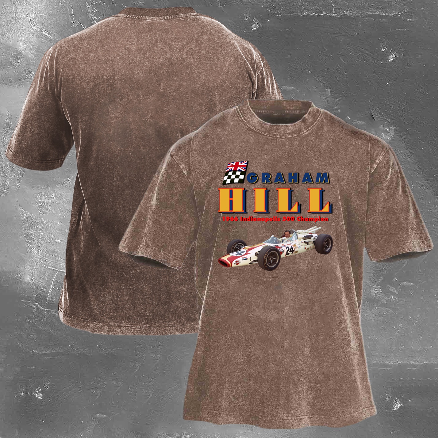 Racing Legend Vintage Cotton Washed T-Shirt 026