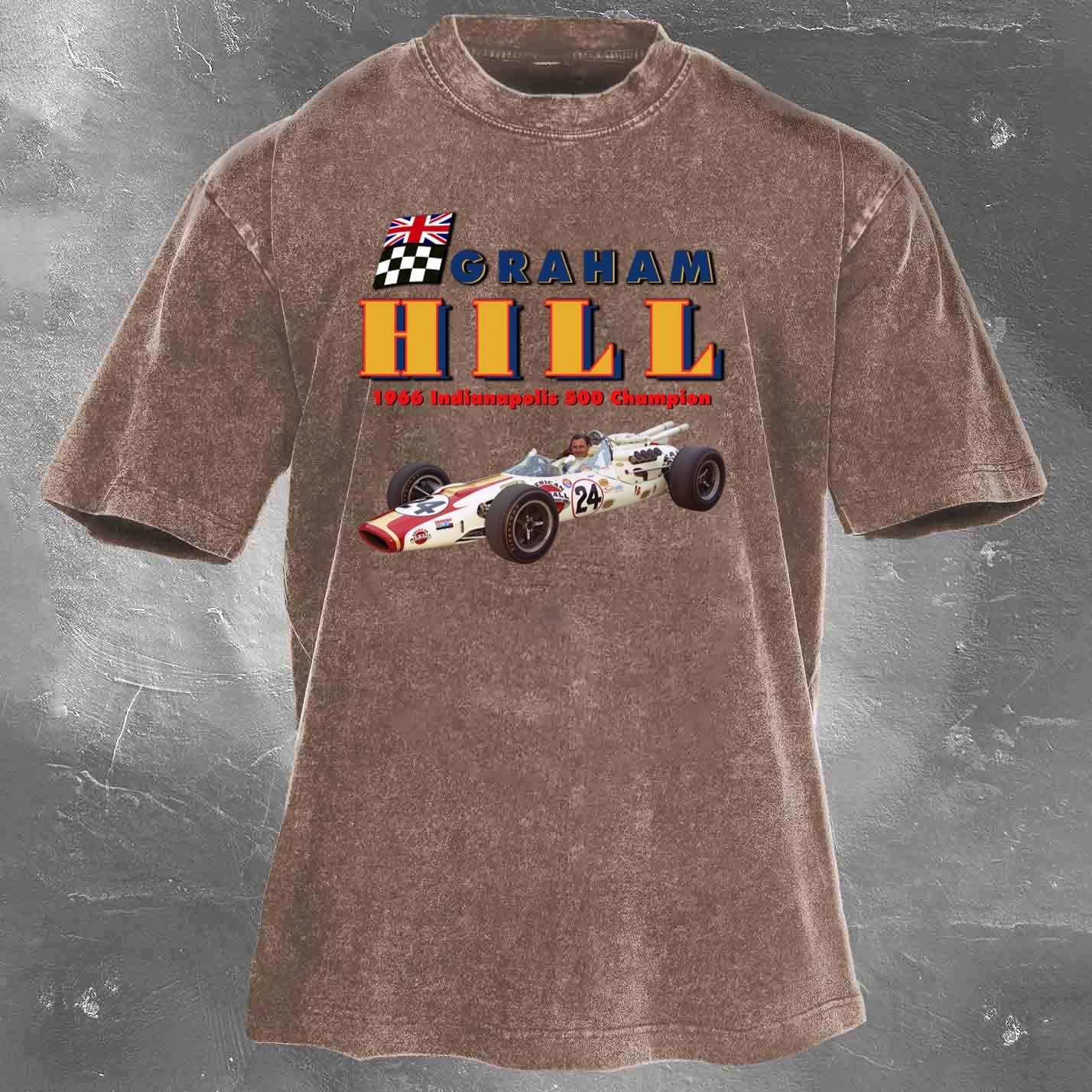 Racing Legend Vintage Cotton Washed T-Shirt 026
