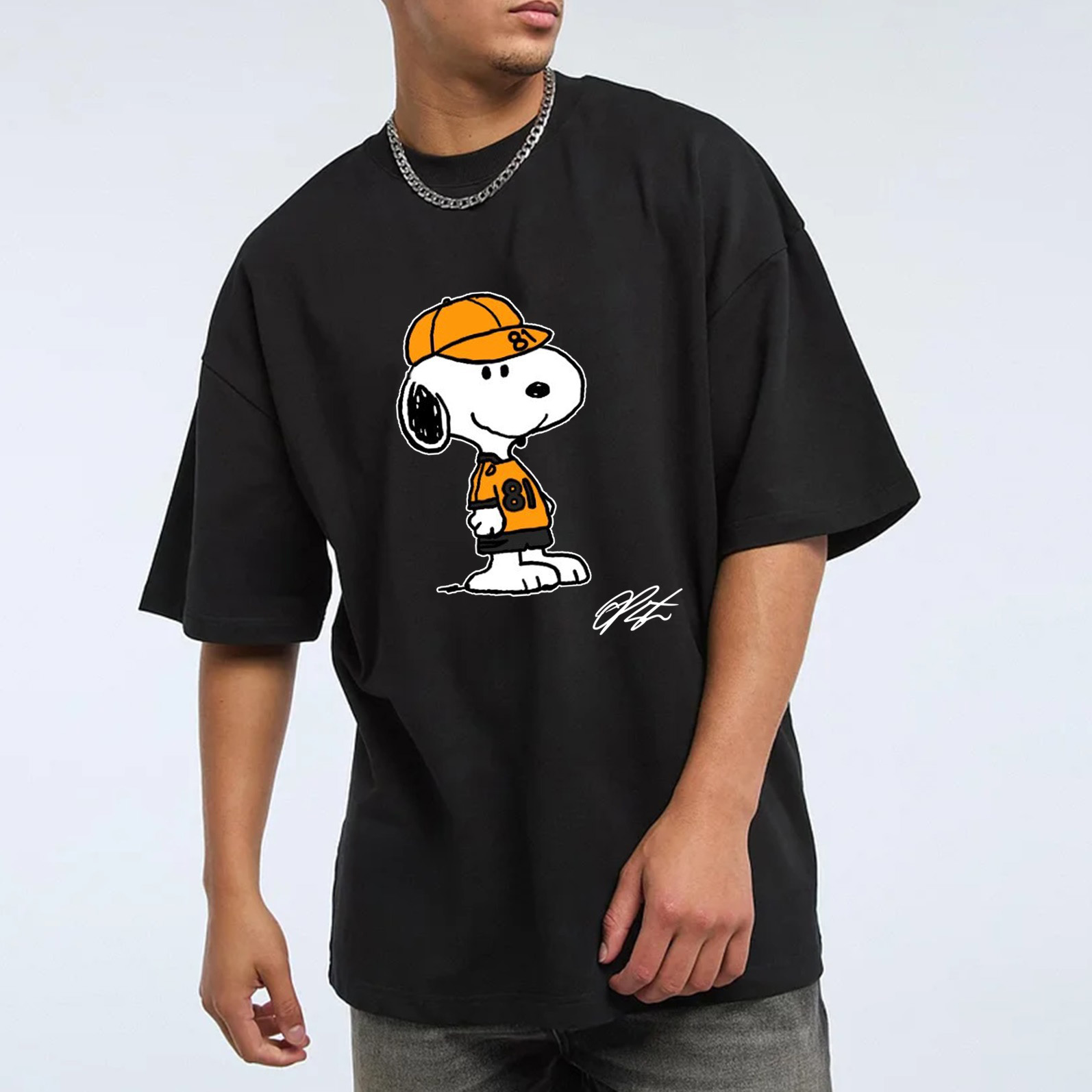 Cartoon Racing Driver Print Street Casual Short Sleeves 01