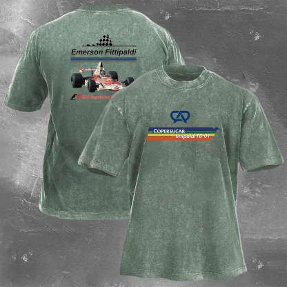 Racing Legend Vintage Cotton Washed T-Shirt 027