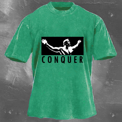 CONQUER Unisex Washed T-shirt