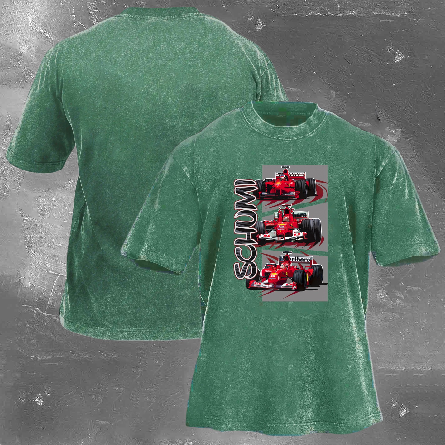 Racing Legend Vintage Cotton Washed T-Shirt 037