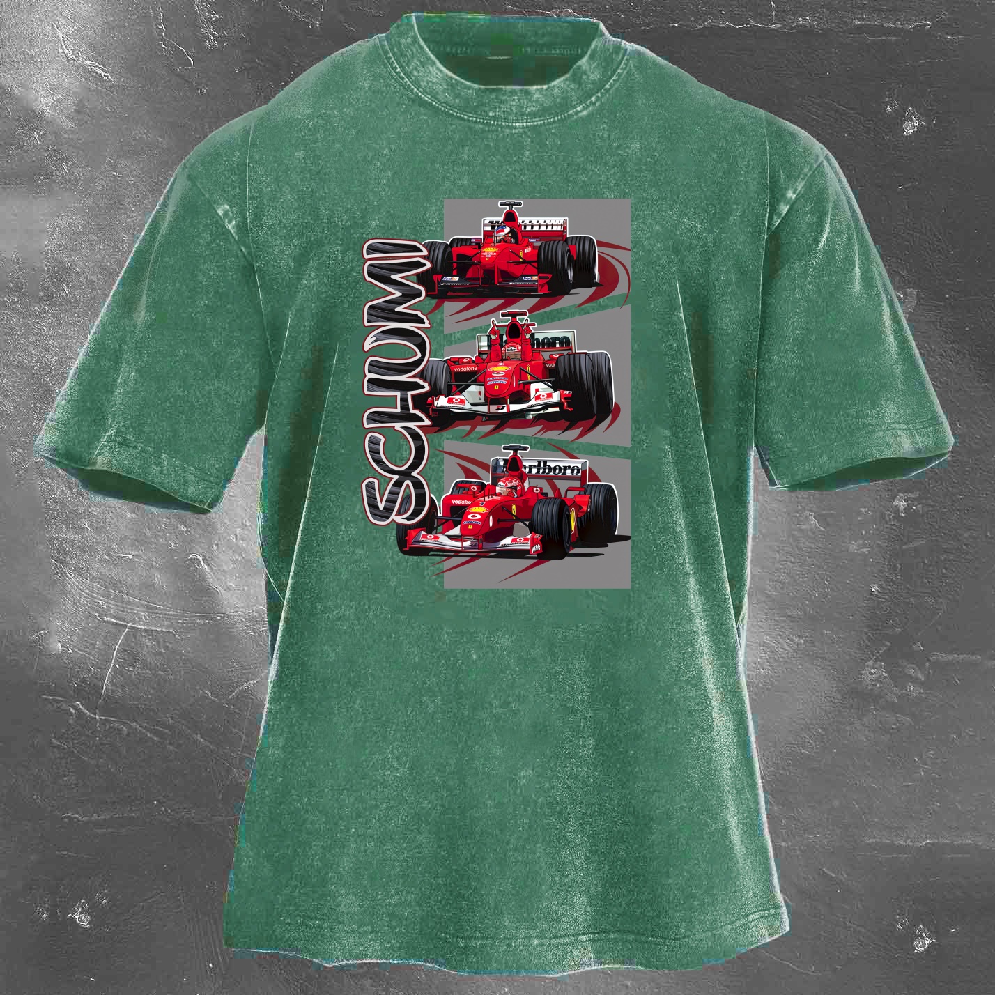 Racing Legend Vintage Cotton Washed T-Shirt 037
