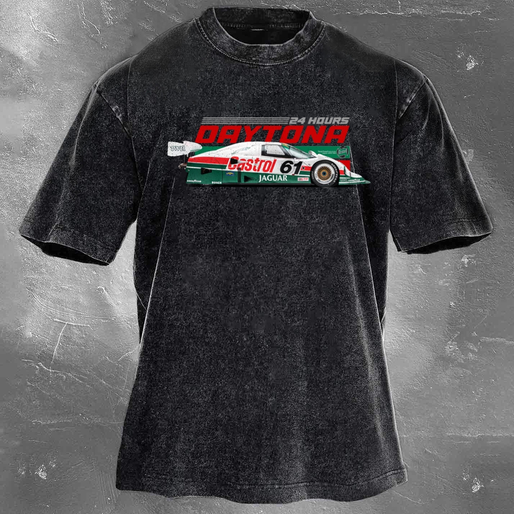 Enduro Racing Washed Vintage Casual Short Sleeve 08