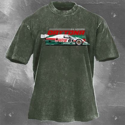 Enduro Racing Washed Vintage Casual Short Sleeve 08
