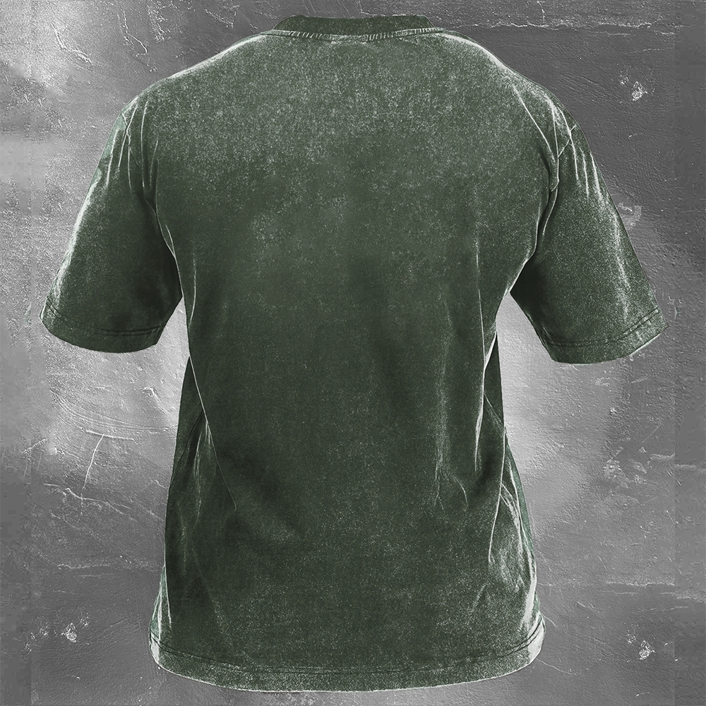 Enduro Racing Washed Vintage Casual Short Sleeve 08