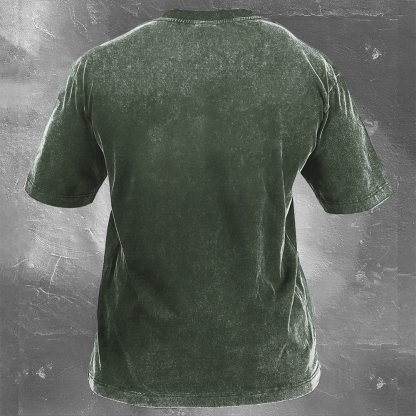 Enduro Racing Washed Vintage Casual Short Sleeve 08