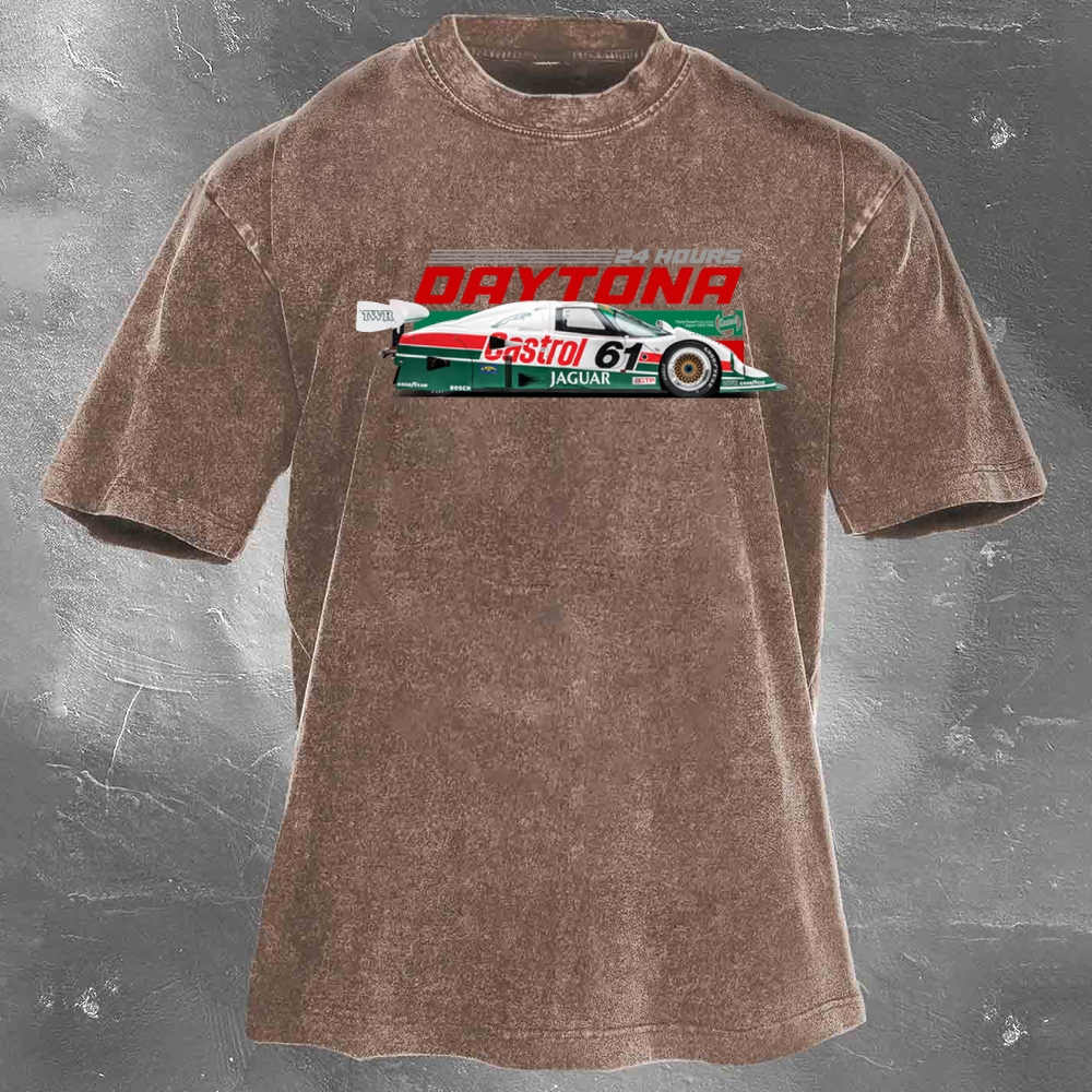 Enduro Racing Washed Vintage Casual Short Sleeve 08