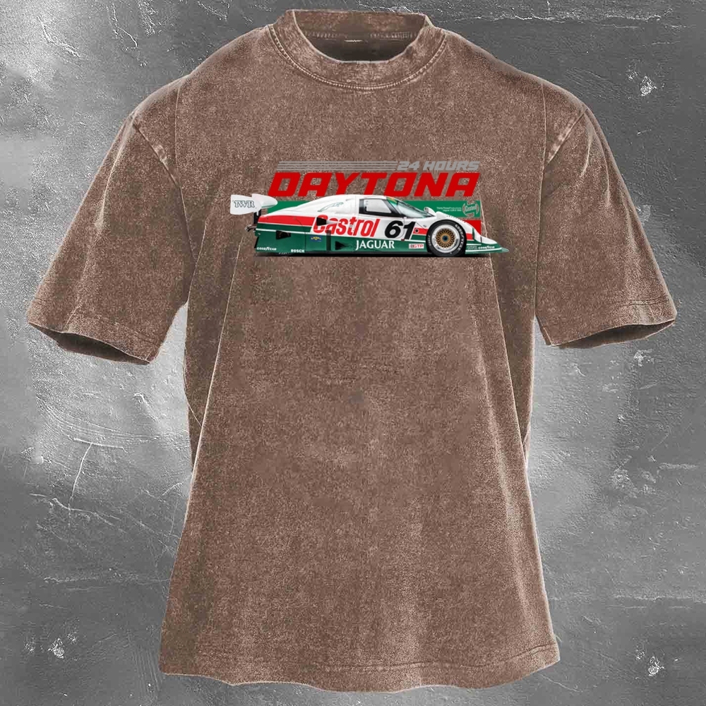 Enduro Racing Washed Vintage Casual Short Sleeve 08