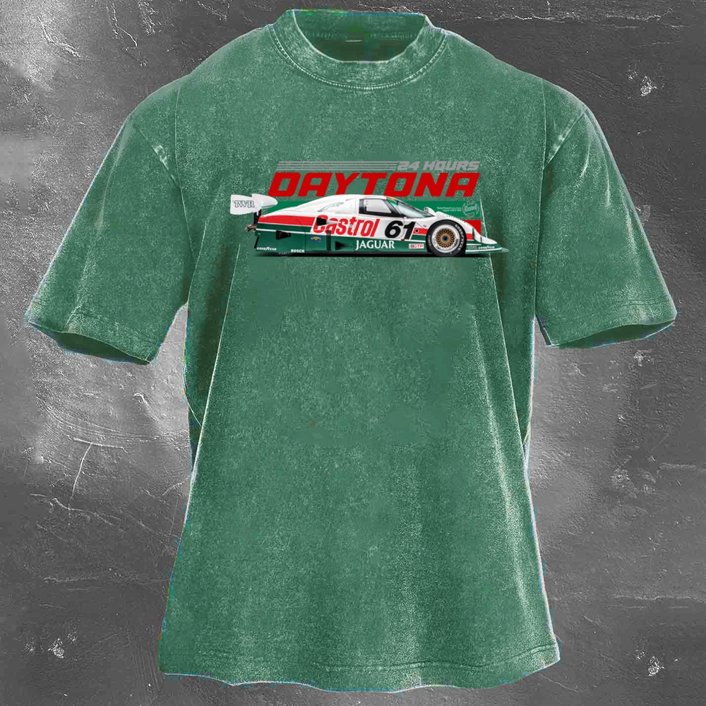 Enduro Racing Washed Vintage Casual Short Sleeve 08