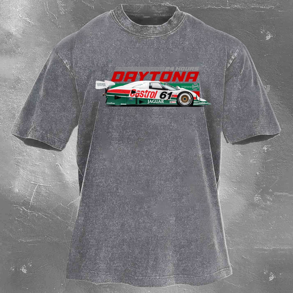 Enduro Racing Washed Vintage Casual Short Sleeve 08