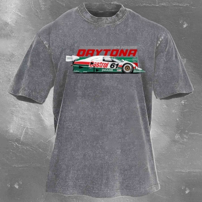 Enduro Racing Washed Vintage Casual Short Sleeve 08