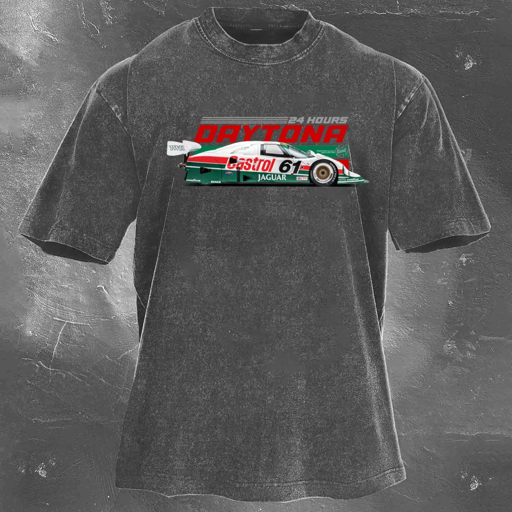 Enduro Racing Washed Vintage Casual Short Sleeve 08