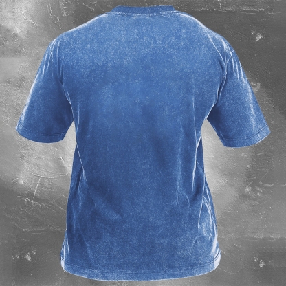 Enduro Racing Washed Vintage Casual Short Sleeve 08