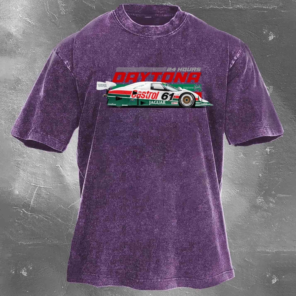 Enduro Racing Washed Vintage Casual Short Sleeve 08