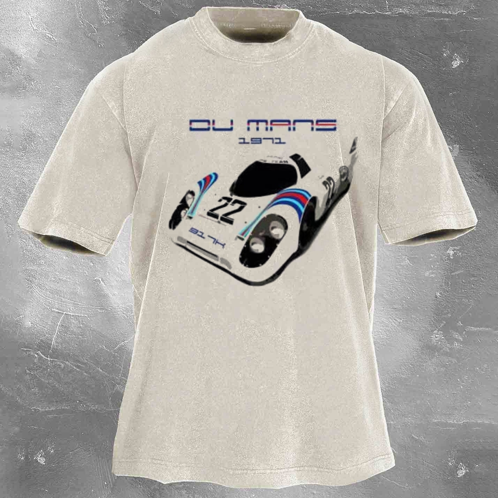 Enduro Racing Washed Vintage Casual Short Sleeve 17