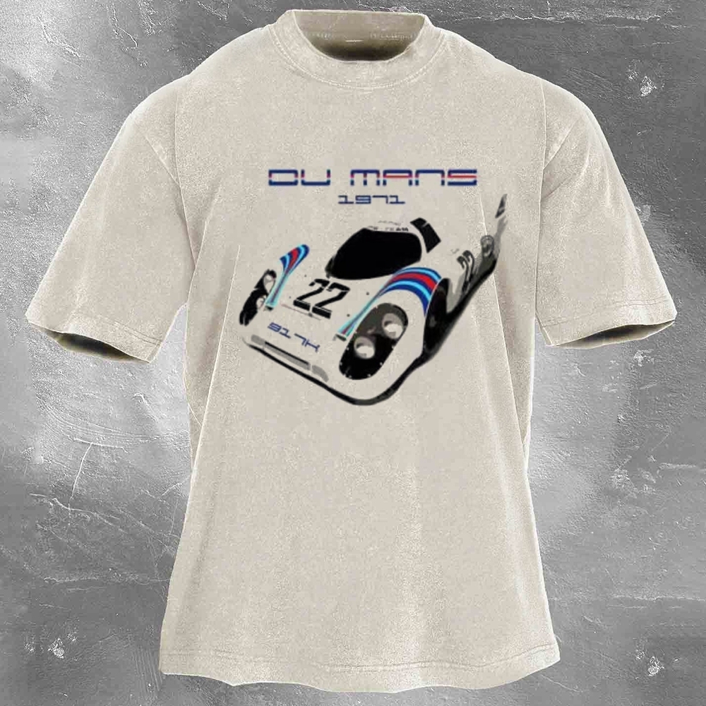 Enduro Racing Washed Vintage Casual Short Sleeve 17