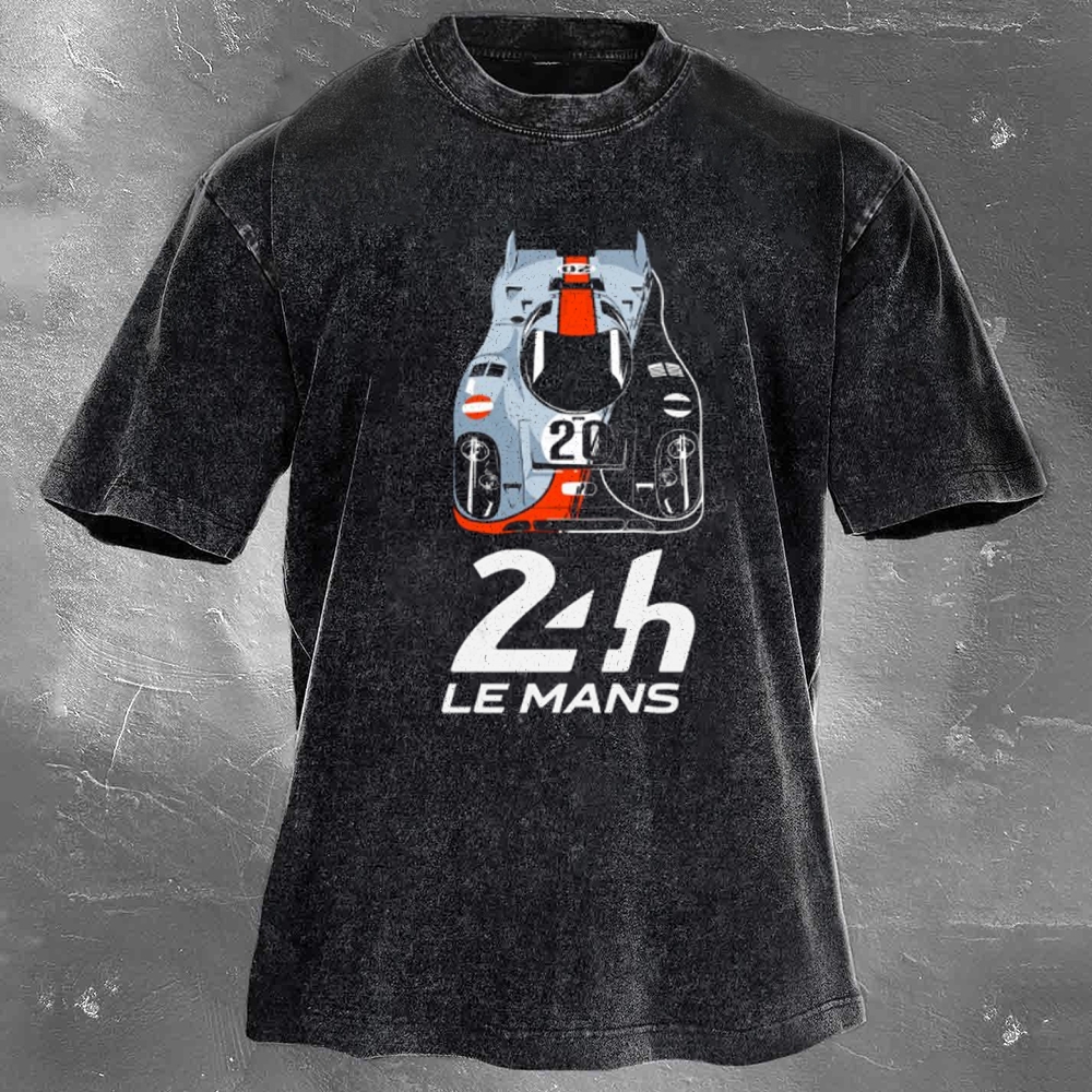 Enduro Racing Washed Vintage Casual Short Sleeve 16