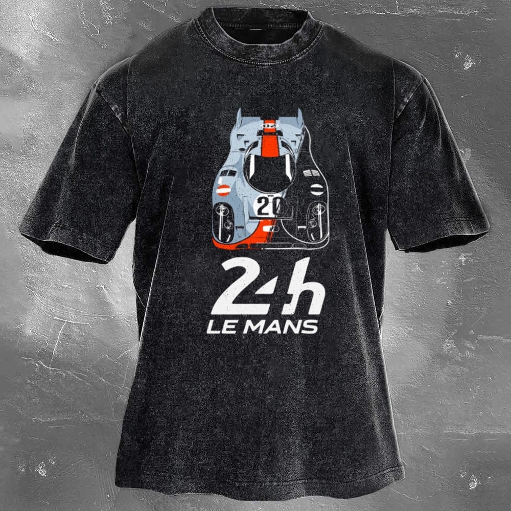 Enduro Racing Washed Vintage Casual Short Sleeve 16