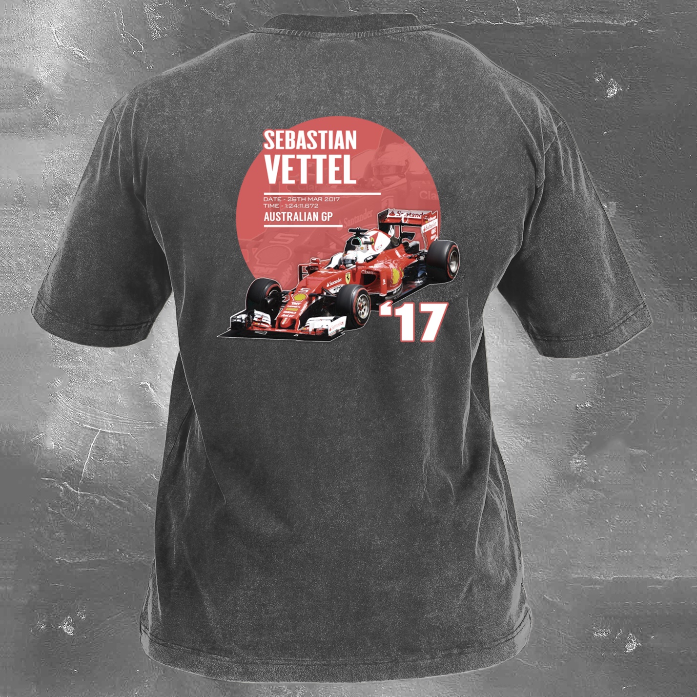 Racing Legend Vintage Cotton Washed T-Shirt 034