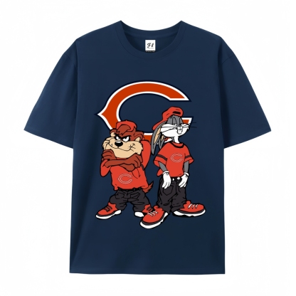 Men’s 100% Cotton Classic American Graphic T-Shirt, Vintage Streetwear Oversized Crew Neck, Soft Breathable Casual Short Sleeve Top for Summer Daily Wear-34