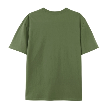 Men’s 100% Cotton Classic American Graphic T-Shirt, Vintage Streetwear Oversized Crew Neck, Soft Breathable Casual Short Sleeve Top for Summer Daily Wear-59