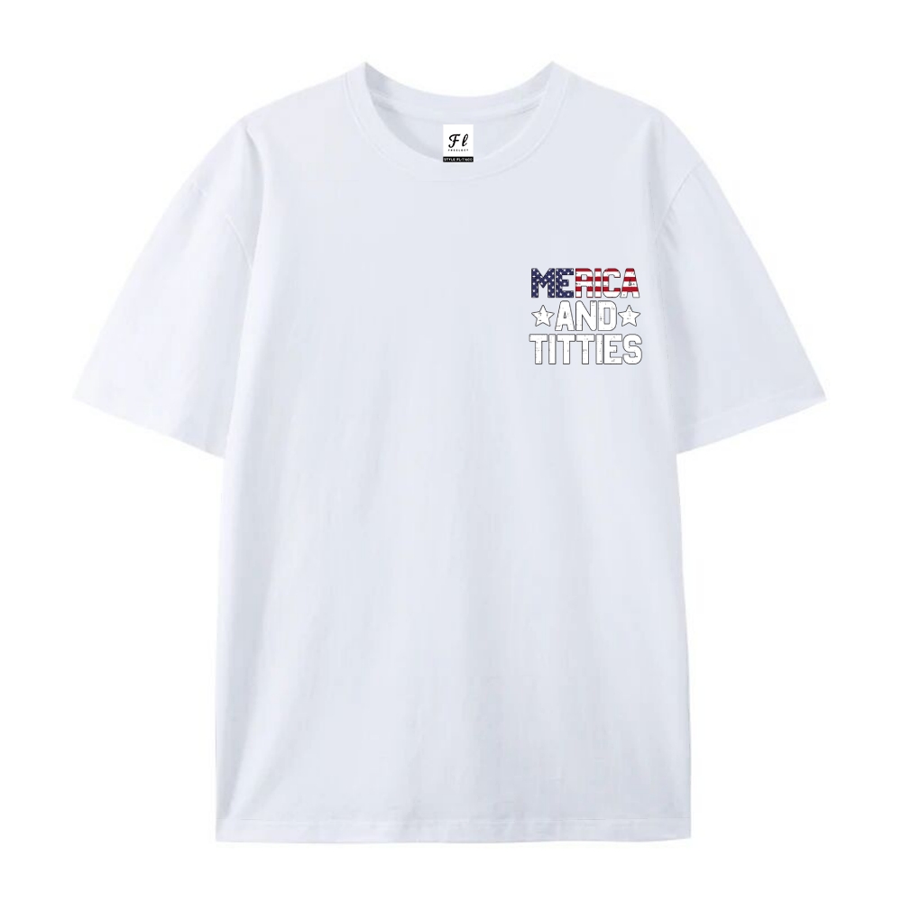 Men’s 100% Cotton Classic American Graphic T-Shirt, Vintage Streetwear Oversized Crew Neck, Soft Breathable Casual Short Sleeve Top for Summer Daily Wear-52