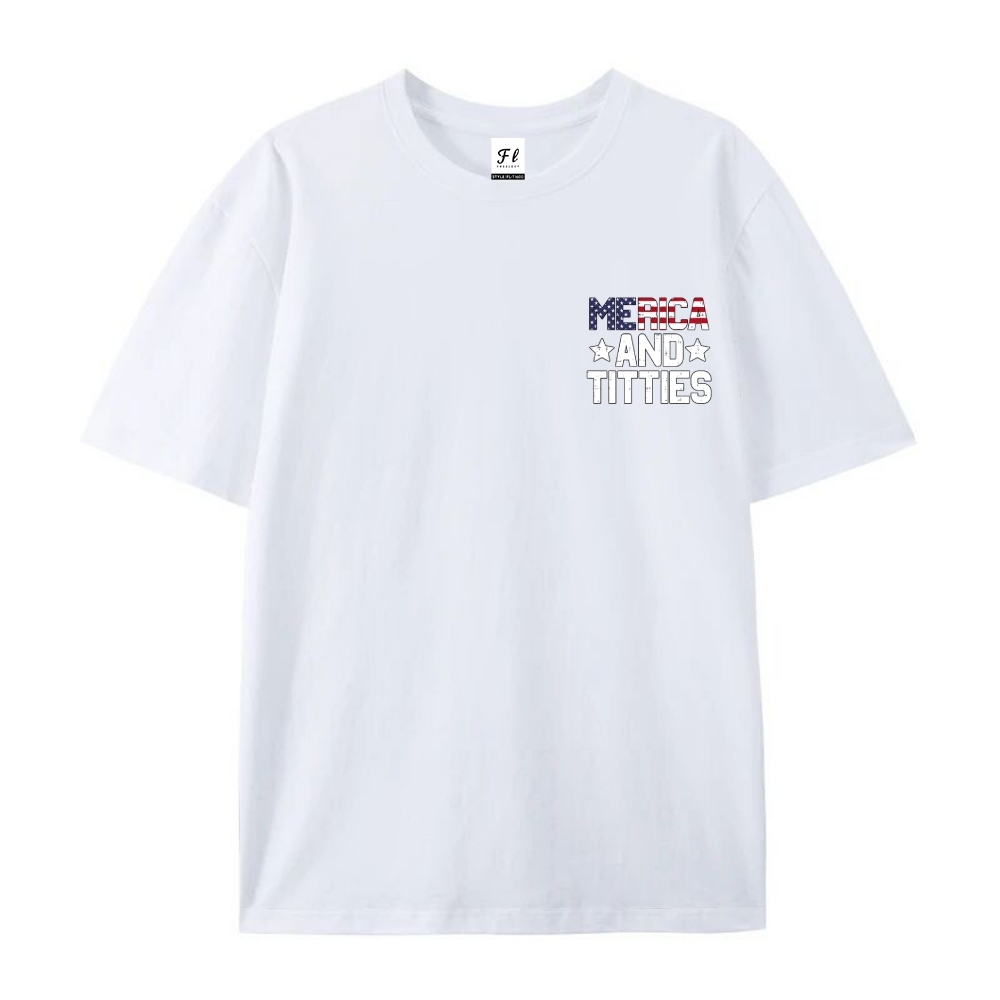 Men’s 100% Cotton Classic American Graphic T-Shirt, Vintage Streetwear Oversized Crew Neck, Soft Breathable Casual Short Sleeve Top for Summer Daily Wear-52
