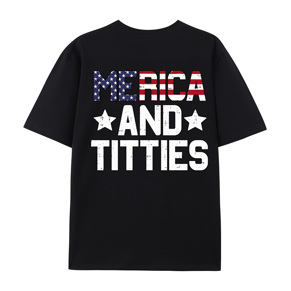 Men’s 100% Cotton Classic American Graphic T-Shirt, Vintage Streetwear Oversized Crew Neck, Soft Breathable Casual Short Sleeve Top for Summer Daily Wear-52