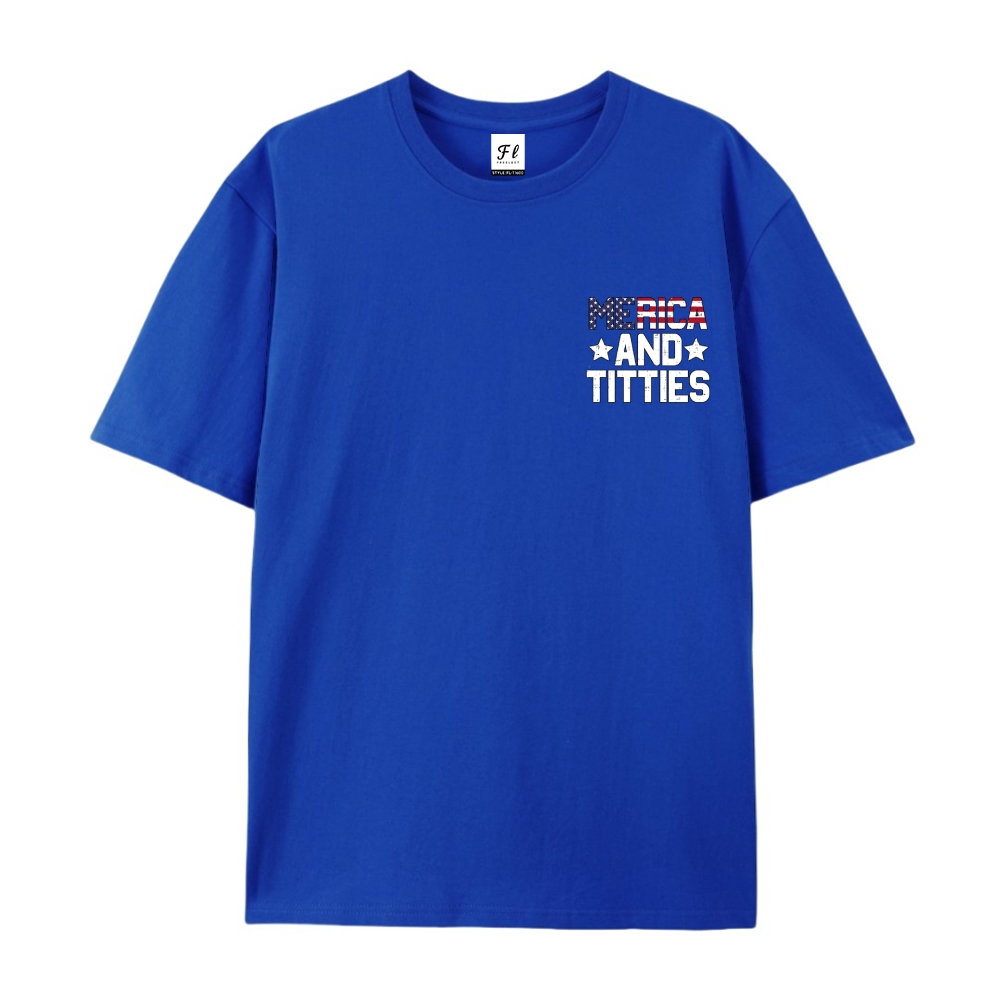 Men’s 100% Cotton Classic American Graphic T-Shirt, Vintage Streetwear Oversized Crew Neck, Soft Breathable Casual Short Sleeve Top for Summer Daily Wear-52