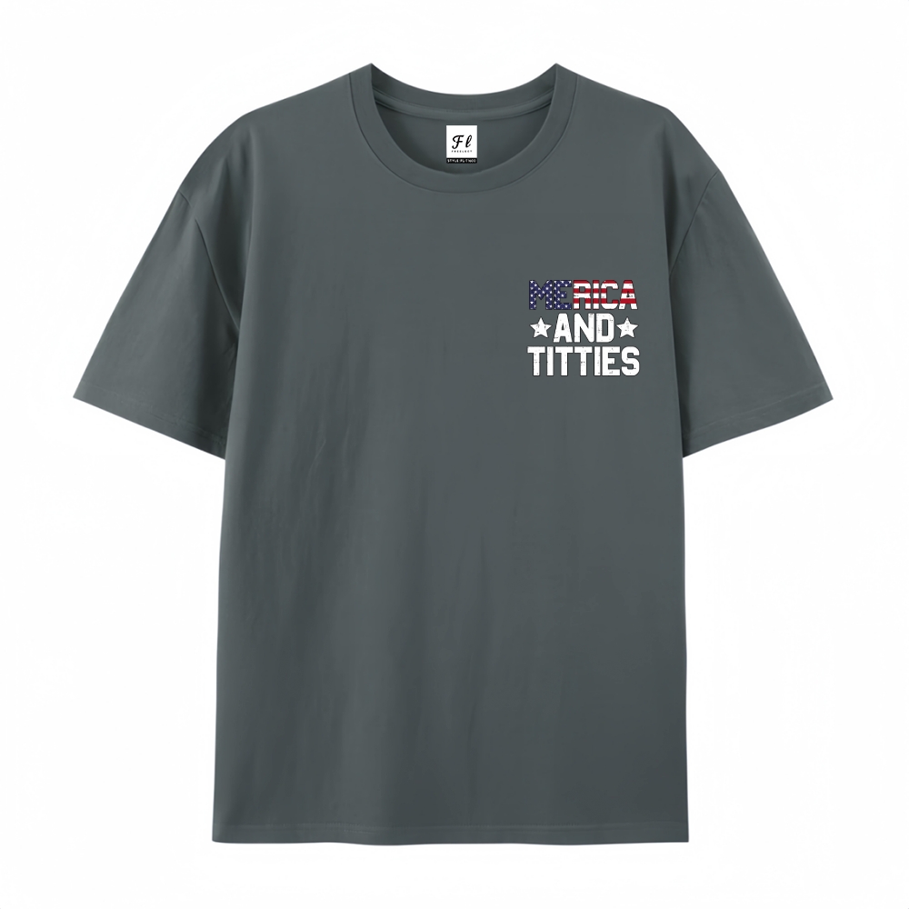 Men’s 100% Cotton Classic American Graphic T-Shirt, Vintage Streetwear Oversized Crew Neck, Soft Breathable Casual Short Sleeve Top for Summer Daily Wear-52