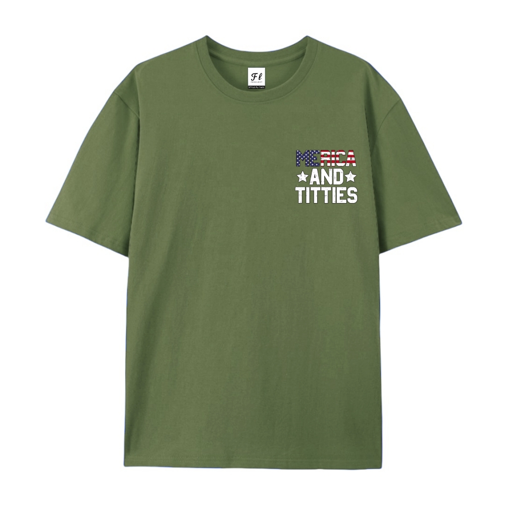 Men’s 100% Cotton Classic American Graphic T-Shirt, Vintage Streetwear Oversized Crew Neck, Soft Breathable Casual Short Sleeve Top for Summer Daily Wear-52