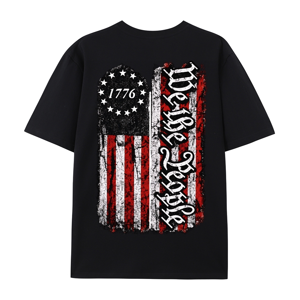 Men’s 100% Cotton Classic American Graphic T-Shirt, Vintage Streetwear Oversized Crew Neck, Soft Breathable Casual Short Sleeve Top for Summer Daily Wear-62