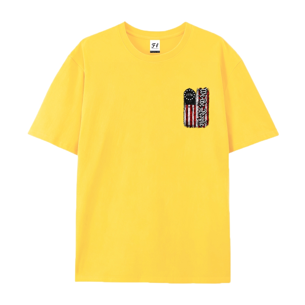 Men’s 100% Cotton Classic American Graphic T-Shirt, Vintage Streetwear Oversized Crew Neck, Soft Breathable Casual Short Sleeve Top for Summer Daily Wear-62