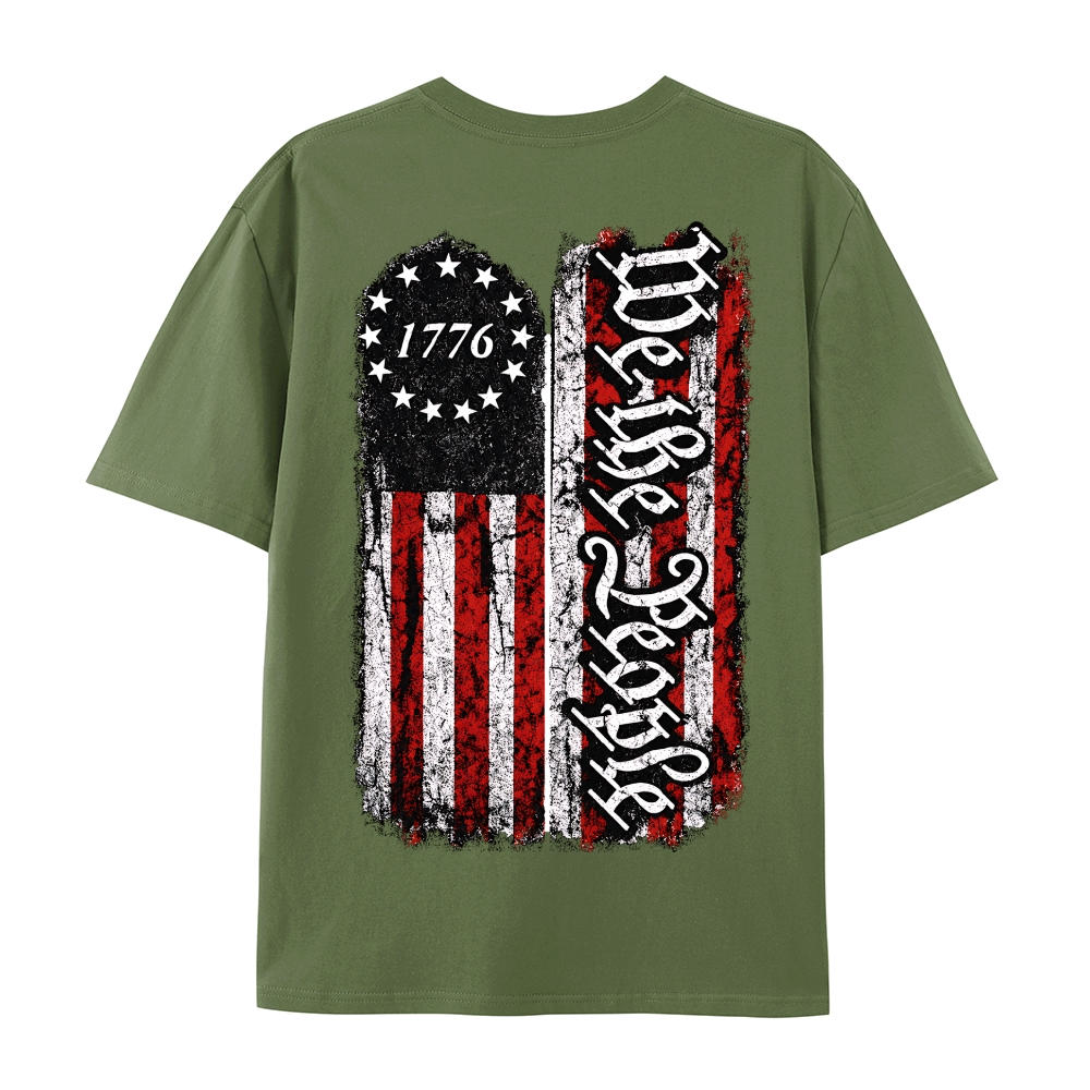 Men’s 100% Cotton Classic American Graphic T-Shirt, Vintage Streetwear Oversized Crew Neck, Soft Breathable Casual Short Sleeve Top for Summer Daily Wear-62