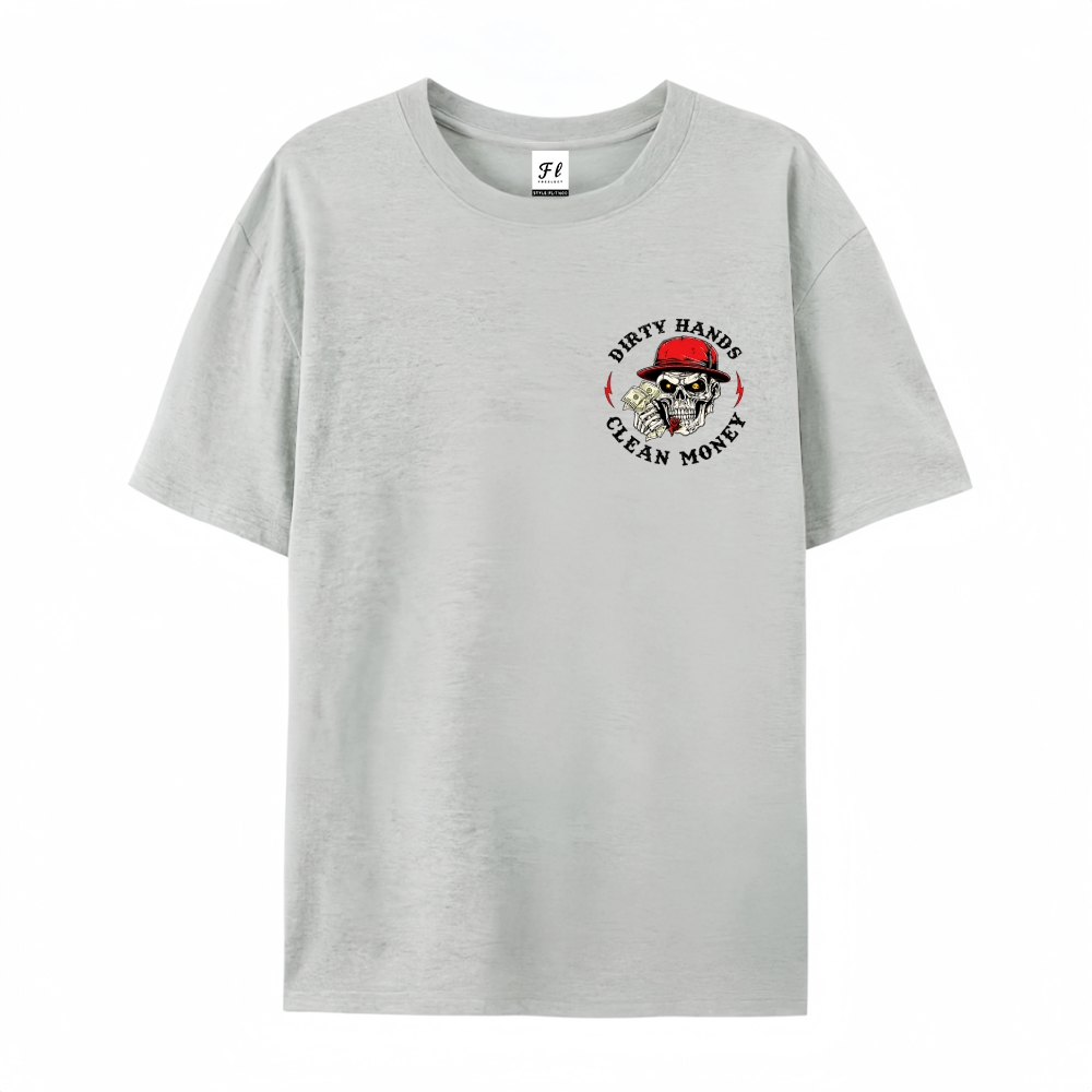 Men’s 100% Cotton Classic American Graphic T-Shirt, Vintage Streetwear Oversized Crew Neck, Soft Breathable Casual Short Sleeve Top for Summer Daily Wear-40